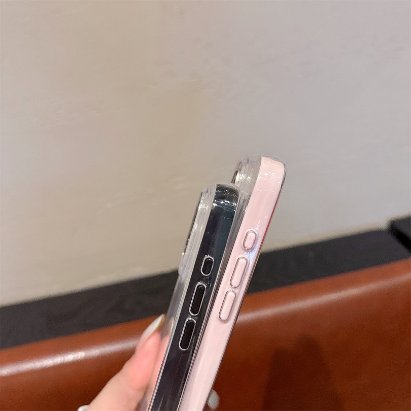 Ốp Điện Thoại Màu Kẹo Trong Suốt 2 TRONG 1 Cho OPPO Reno 14 13 11 Pro Reno 6 5G Reno 7Z 8Z 7 8 Lite Mềm Chống Sốc Trong Suốt
