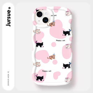 JURSUE Ốp lưng dễ thương đẹp hoạt hình Anime độc lạ ngầu ngộ nghĩnh nữ chống sốc chống bẩn mềm cho iPhone 17 16 15 14 13 12 11 PRO MAX SE 2020 X XR XS ip 8 7 Plus kute F4621Q