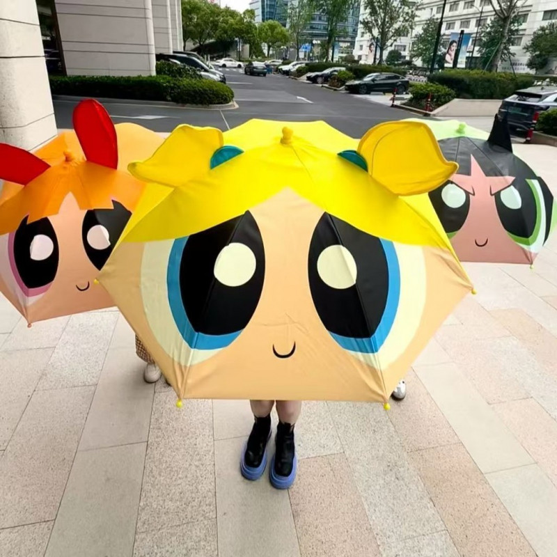 Ô đồng Powerpuff Girls siêu đáng yêu với thiết kế công dụng kép, phù hợp cho ngày mưa