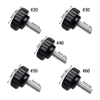 HL 4 Cái Nhựa 6mm Ngón Tay Cái Vít Núm Đầu Tròn Tay Cầm Vít Tay Có Tay Cầm