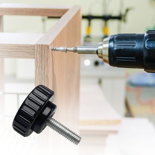 HL 4 Cái Nhựa 6mm Ngón Tay Cái Vít Núm Đầu Tròn Tay Cầm Vít Tay Có Tay Cầm