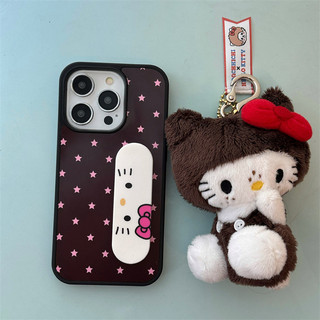 Pink Star + Band Aid KT Bracket cho iphone17 17air16promax 15promax 14 / 13 / 15 / 16pro iphone13 ốp lưng TPU mới chống bụi