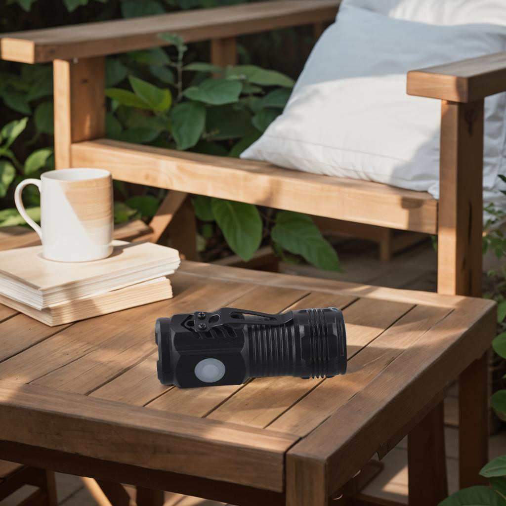 {WELV}Mini USB LED Flashlight 3 Core for Outdoor For fishing and Camping Use