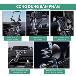 MOTEX Giá đỡ điện thoại trên ô tô móc cửa gió điều hòa không chắn gió có thể điều hướng
