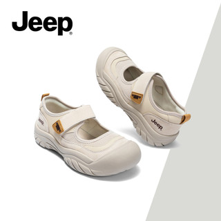 JEEP Nữ Mùa Hè Mới Phát Hành Thể Thao Ngoài Trời Giày Mary Jane, Dép Mềm Chống Dính, Dép Thoáng Khí Cắt Để Mặc Ngoài Trời