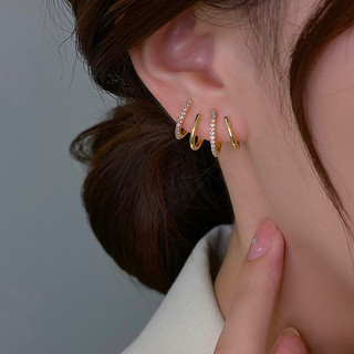 Hoops Earrings Nữ Kiểu Dáng Simple, Cute - Chất Liệu Kim Loại