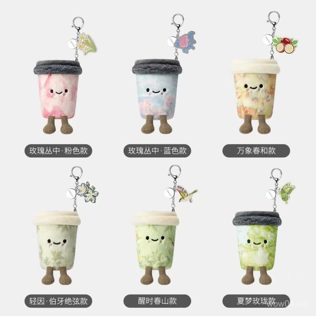 Spike Price [Chính hãng] Overlord Tea Ji Sang Trọng Trà Sữa Cốc Búp Bê Sáng Tạo CHAGEE Búp Bê Móc Khóa Ba Lô Đồ Trang Trí Quà Tặng Cho Bạn Bè Quà Tặng Sinh Nhật Quà Tặng Cho Bạn Bè Quà Tặng