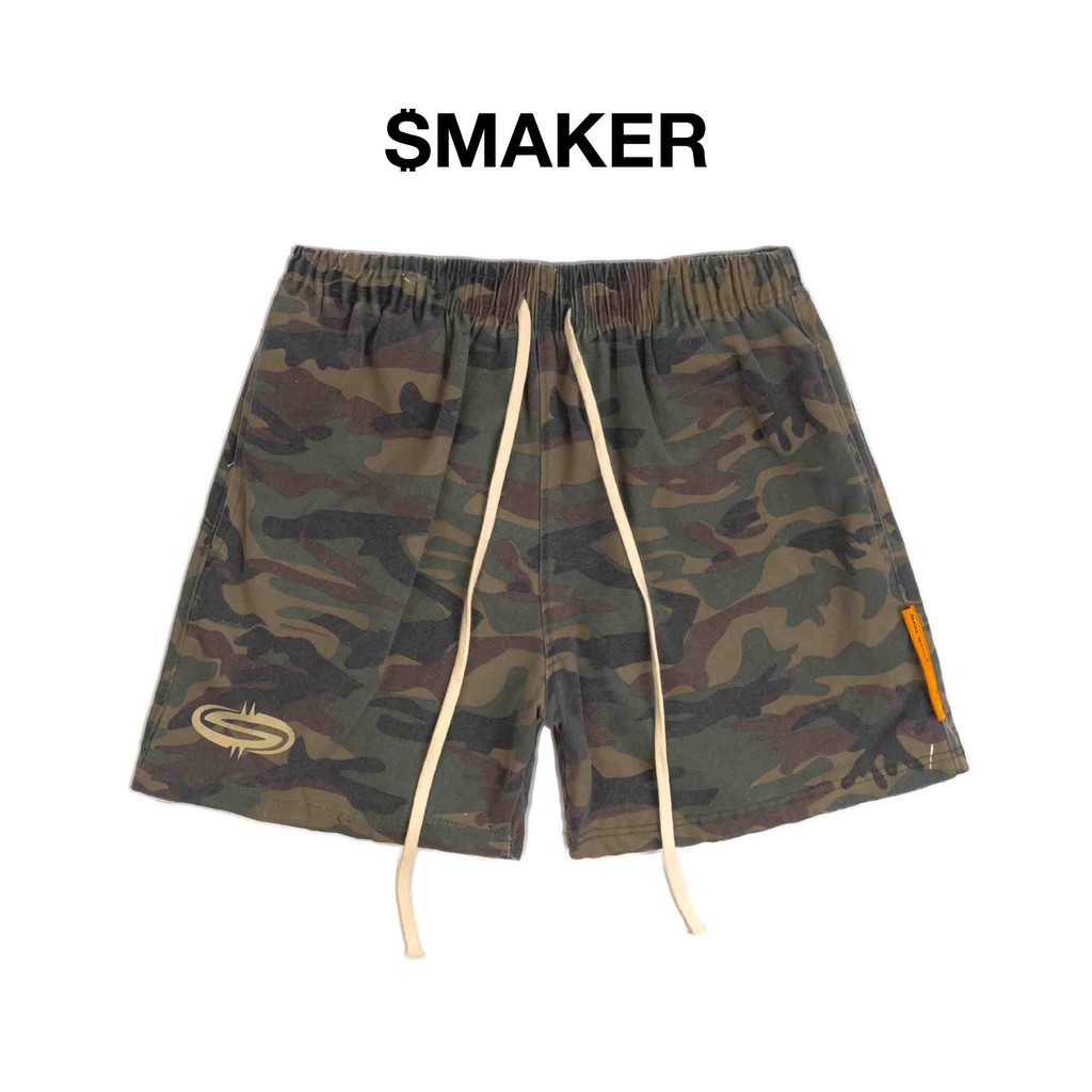 [SMAKER] Quần đùi vải kaki form ngắn hoạ tiết lính - LOGO KHAKI SHORTS ...