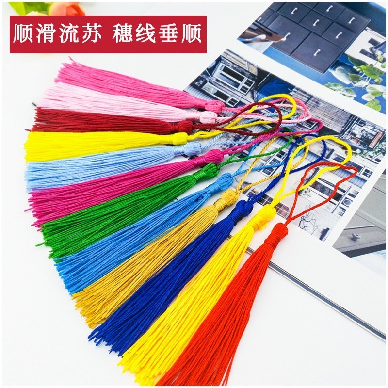 (10 cái)Tua rua mini 13cm nhiều màu, Nguyên liệu làm trang sức cổ trang, Nguyên liệu diy