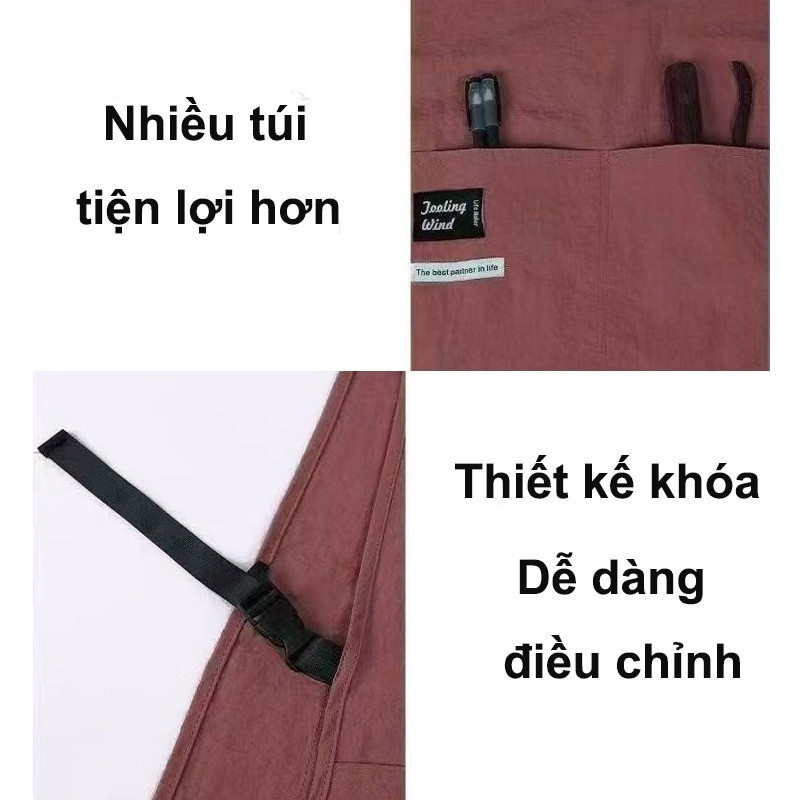 Tạp dề vest,nhà bếp gia đình chống thấm nước Tạp dề Unisex chống bẩn,Tạp dề nấu ăn nhà bếp