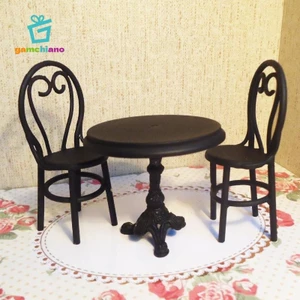Gamchiano 3 Chiếc Mô Hình Bàn Ăn Nhà Búp Bê Thu Nhỏ, Cho Nhà Búp Bê 1 / 12