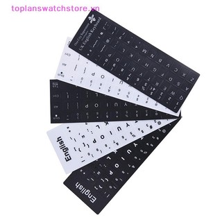 Toplanswatchstore Bàn Phím Thay Thế Miếng Dán Trắng Trên Đen Bất Kỳ PC Máy Tính Laptop VN