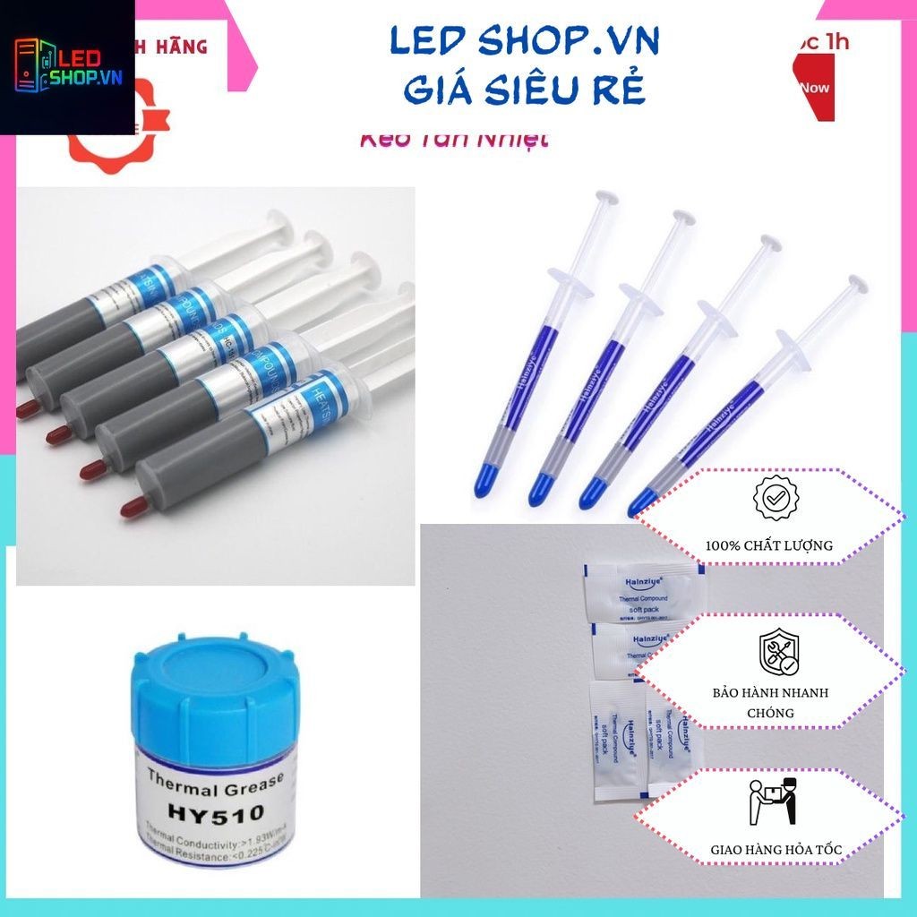 Keo Tản Nhiệt Ống Chích (xi lanh) - Keo Tản Nhiệt Hủ Màu Xám - Keo Tản Nhiệt Mini Làm Mát CPU, LAPTOP