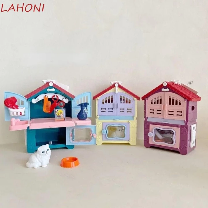 Đồ chơi chơi chơi cảnh CURTES, Đồ chơi nhà chơi thương gia cho mèo con, Đồ chơi trẻ em Siêu thị Mini dễ thương Đồ chơi giả vờ Đồ chơi dự tiệc