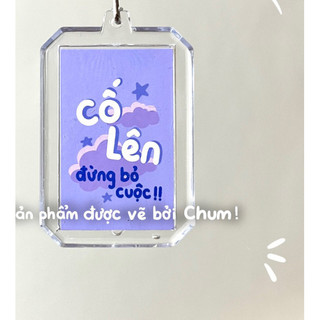 [CỰC RẺ] Móc khoá lời nhắn nhủ an ủi động lực treo cặp sách, chìa khoá làm quà tặng kool  DH