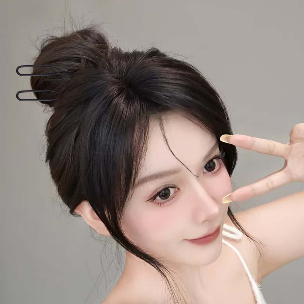 U-clips đen mờ 100 chiếc - Kẹp tóc vô hình cho mọi loại tóc, hợp kim nhẹ đảm bảo thoải mái cả ngày