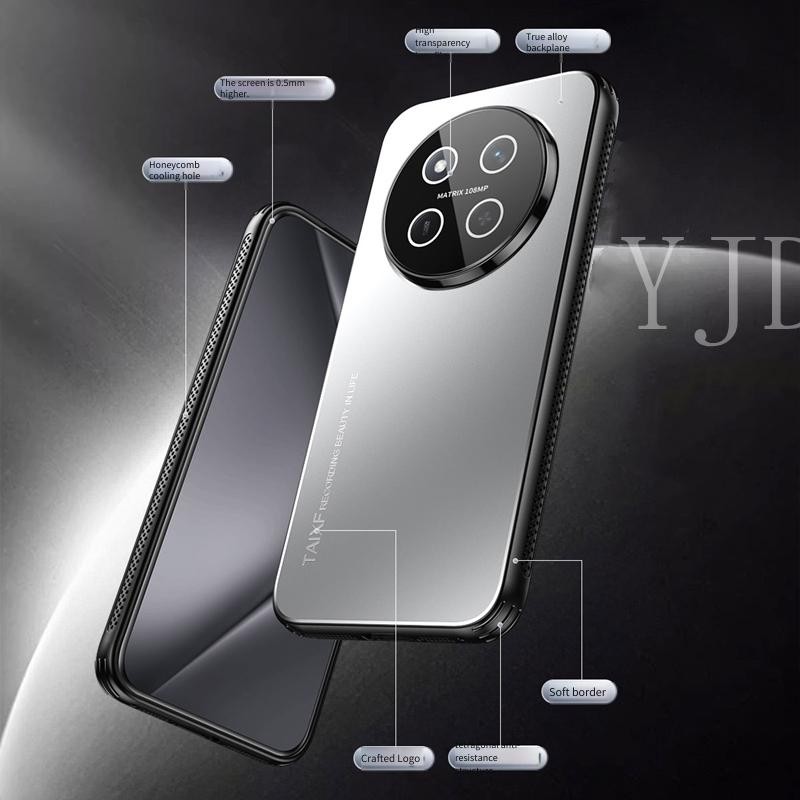 Ốp Lưng Cho Honor X9C Thông Minh Tổ Ong Tản Nhiệt Lỗ Hợp Kim TPU Backboard Chống Rơi Vỏ Điện Thoại