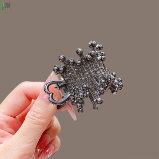 Hợp kim ngọc trai và kẹp tóc đuôi ngựa kiểu Hàn Quốc có kim cương giả - Thích hợp làm quà tặng sinh nhật hay Tết