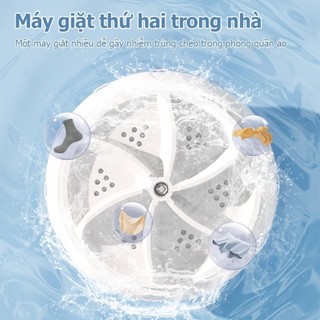 bé nhỏ Máy giặt mini siêu âm turbo xách tay-giặt tất Công suất mạnh giặt nhanh khô nhẹ gọn dễ mang theo du lịch tiện lợi
