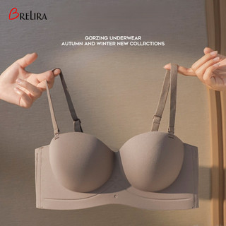 『 Brelira 』 Áo ngực quây liền mạch Áo ngực đẩy ngực nhỏ Đồ lót không dây thoải mái Áo ngực chống trượt dành cho nữ Áo ngực chống trượt
