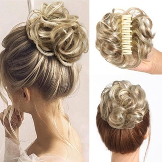 Kẹp nối dài NCE Bun với tóc tổng hợp, tạo kiểu tóc nhanh và tự nhiên, phù hợp để làm bun hoặc mở rộng đuôi ngựa.