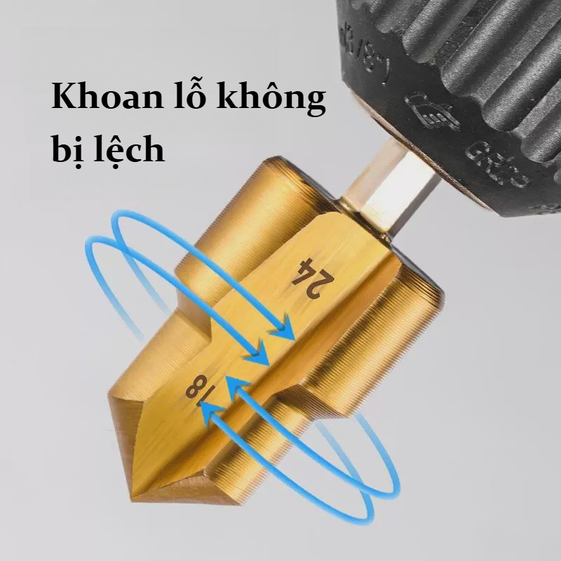 Bộ 3 mũi khoan khoét ống nhựa PPR,chuyên sửa ống nhựa bị hỏng khoan,Mũi khoan ống, Bộ 3 mũi khoan