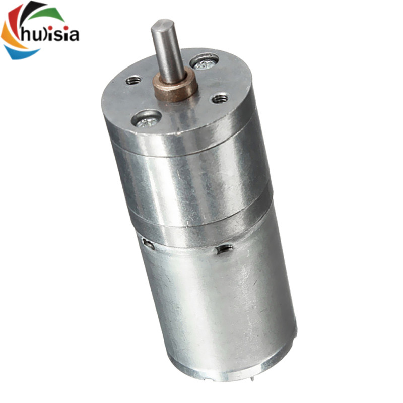 chulisia Động cơ giảm tốc DC 6V 130RPM JGA25-370 Bộ giảm tốc bánh răng thu nhỏ cho Robot