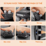 Jinkairui Súng Massage 4 đầu Fascia Gun chuyên nghiệp Rung Máy Massage Cầm Tay 4 Đầu Mát Xa Thư Giãn Cơ Thư giãn cơ mạnh — ảnh 7