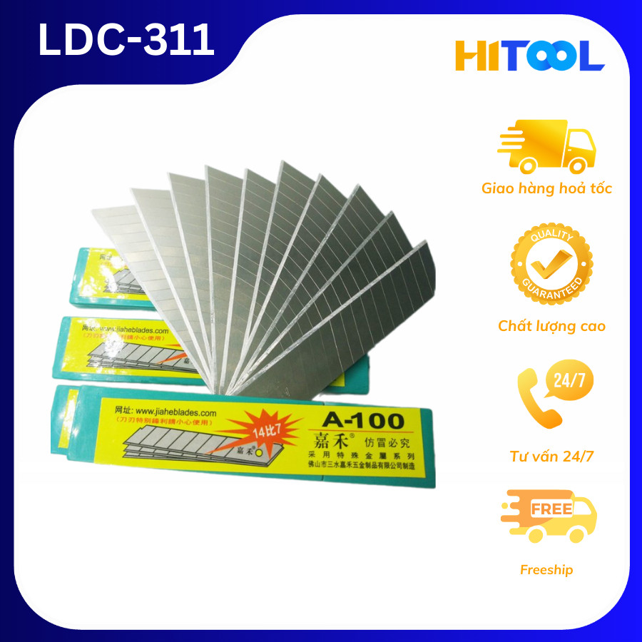 Hộp 10 lưỡi dao đen 30 độ  chuyên dụng SDI