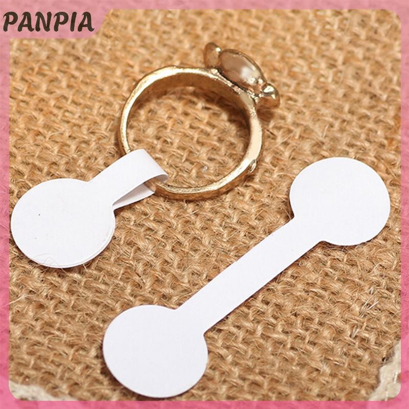 PANPIA-100 Cái / túi Trống Dính Miếng Dán Vòng Cổ Trang Sức Hiển Thị Giá Nhãn Thẻ