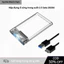 HDD Box Trong Suốt 2.5" USB 3.0 – Gắn Được Ổ 2TB, Cổng SATA III, Vỏ Cứng Nắp Trượt, Dễ Dàng Lắp Ráp