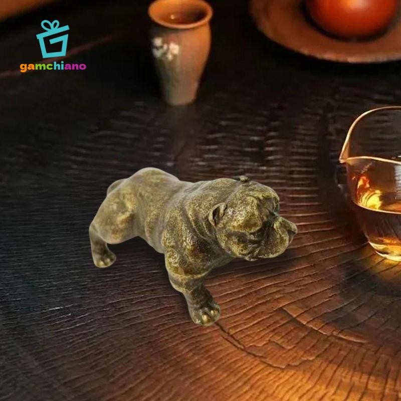 Hình Chó Đồng Tượng Mini Thủ Công Tay Nghề Thực Tế Handmade Sưu Tập Điêu Khắc Cho Máy Tính Để Bàn Bàn Nhà Bàn Trang Trí Xe Hơi