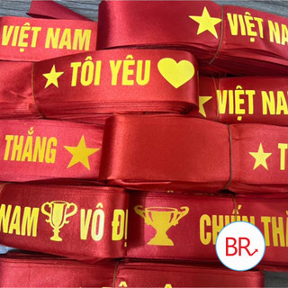 Sỉ 10 Băng Rôn Cổ Vũ "Tôi Yêu Việt Nam" –  Mừng Ngày Quốc Khánh 2/9, Cổ Động Bóng Đá, Vải Phi Bóng In Nét AGFASHION