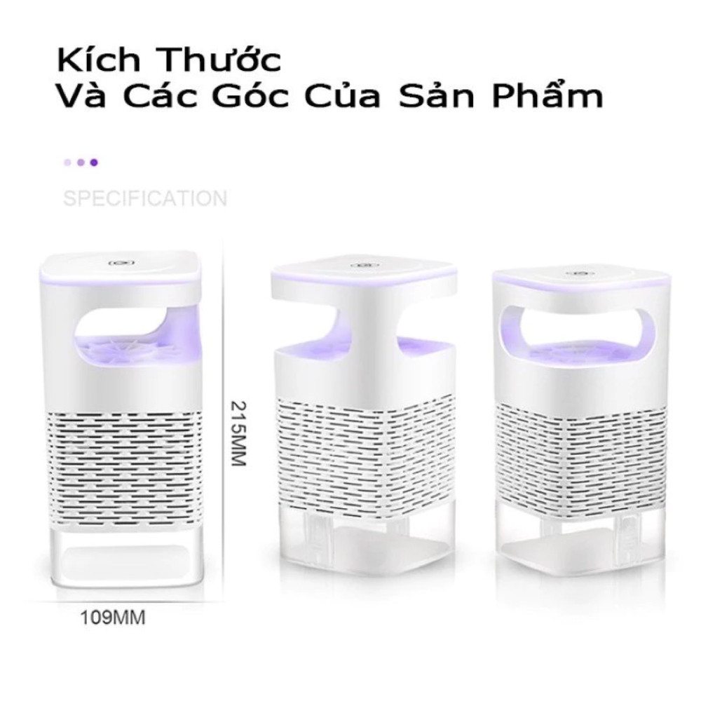 Đèn Bắt Muỗi Diệt Côn Trùng Công Nghệ Cao - Máy Bắt Mỗi Kiêm Đèn Ngủ Có Cổng Sạc USB DT002