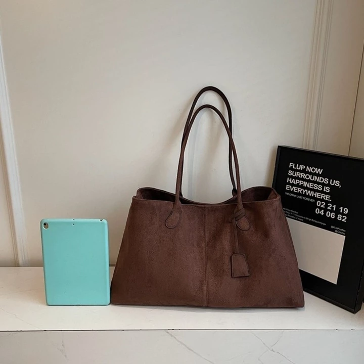 Women's Korean-Style Suede Handbag – 5