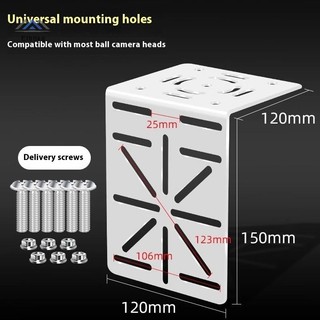 ELBBKG 1 Bộ Chuyển Đổi Camera Giám Sát Phụ Trợ Nối Dài Hỗ Trợ Treo Tường Giá Đỡ Hợp Kim Nhôm Mỏ Vịt Quan Sát Giá Đỡ DIY Phụ Kiện Mới