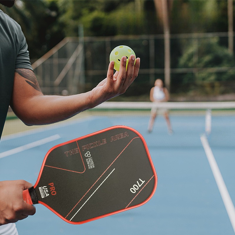Vợt Pickleball Carbon T700 Pro - Mặt carbon nhám bám bóng, siêu nhẹ, tay cầm ergonomic