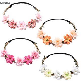 Misa Thời Trang Hoa Ngọt Ngào Cho Nữ Cô Gái Phong Cách Bohemian Hoa Vương Miện Băng Đô Quấn Tóc Dự Tiệc Cosplay Phụ Kiện Tóc