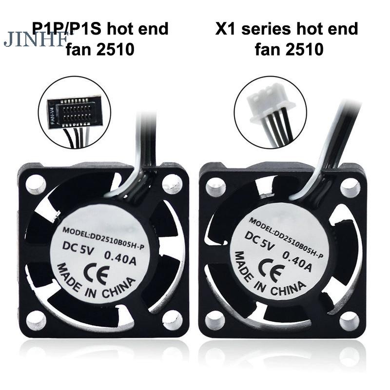 Quạt JINHF 2510 Cho Bambu Lab X1 / P1 Quạt Làm Mát Hotend Có Cáp Quạt Làm Mát Nhanh Cho Bambu X1C P1S P1P Phụ Kiện Máy In 3D HOT