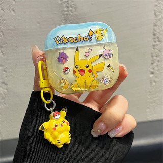 Ống hút rơm Pikachu cho AirPods 1 / 2 3 Pro Pro Pro2 Airpods4 Vỏ tai nghe Vỏ bảo vệ Bluetooth không dây AirPods Pro 3 4 Vỏ bảo vệ tai nghe