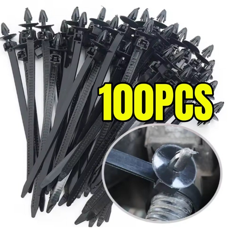 Dây buộc cáp đầu máy bay chống nước - Dây buộc cáp Nylon căng thẳng mạnh - Phụ kiện tự động chắc chắn để cố định dây nịt​