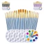 Fol 1 Bộ Bàn Chải Sơn Bộ Nylon Màu Nước Acrylic Bộ Bàn Chải Sơn Vẽ Và Nghệ Thuật Tiếp Liệu Cho Tác Phẩm Nghệ Thuật Chi Tiết