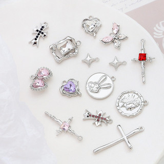 Mới Trung Quốc Ngọt Ngào Mát Hợp Kim Mặt Dây Chuyền DIY Handmade Trang Sức Vòng Cổ Bông Tai Mặt Dây Chuyền Phụ Kiện