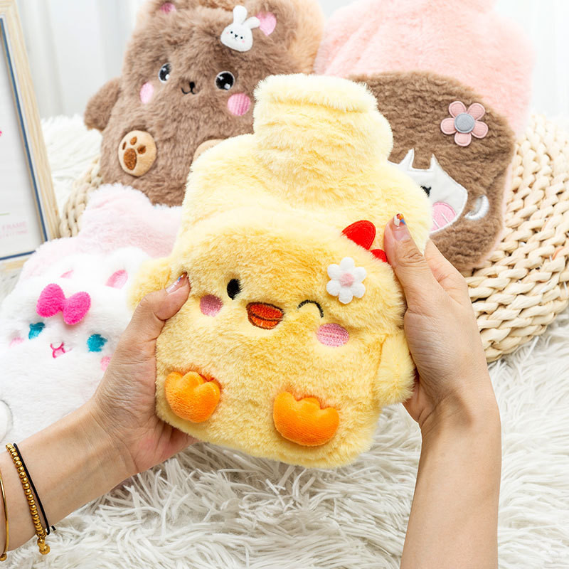 【SKISOPGO】Túi nước nóng，Portable，Túi giữ ấm，Plush，Túi chườm nóng lạnh，Giảm đau bụng kinh，Túi ấm，Mềm mại thoải mái