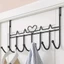 Giá 7 móc treo đồ cài phía sau cánh cửa bằng thép sơn tĩnh điện cứng cáp