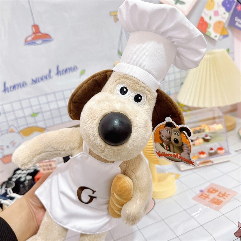 Dễ Thương Wallace & Gromit Dog Chó Sang Trọng Đồ Chơi Đầu Bếp Gromit Chó Sang Trọng Đồ Chơi Ngộ nghĩnh Chó Gromit Hoạt Hình Búp Bê Sang Trọng Mềm Đồ Chơi Cho Bé Đồ Trang Trí Đẹp Quà Tặng Sinh Nhật Trẻ Em Quà Tặng Giáng Sinh