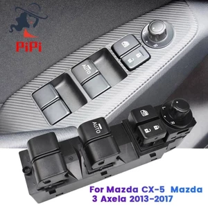 Nút điều khiển công tắc nâng cửa sổ điện bên tài xế BKC3-66-350A cho Mazda CX-5 13-16 Mazda 3 Axela 2014-2017 BKC366350Phụ kiện