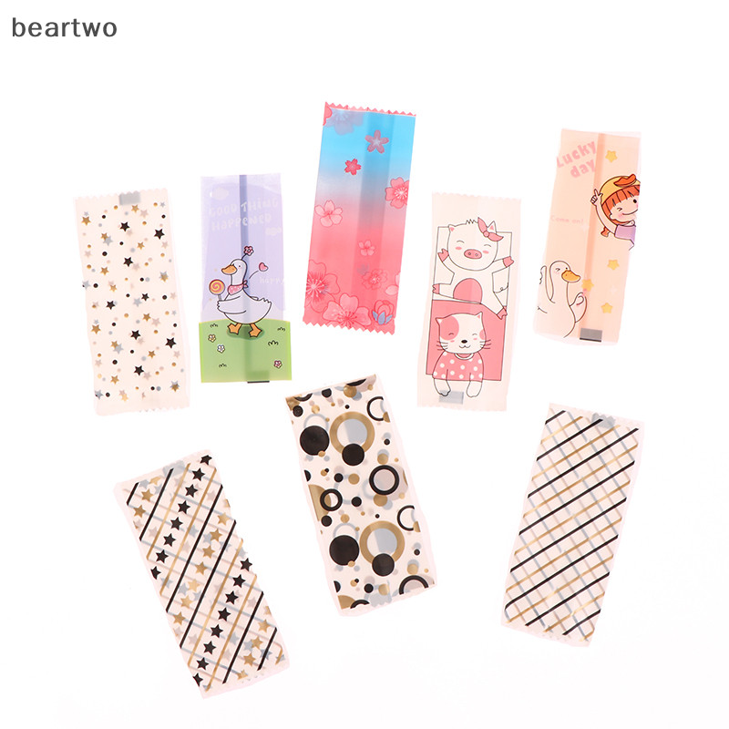 < Beartwo > 200 Chiếc Túi Nhựa Đường Nougat Kẹo Đậu Phộng Bọc Handmade Kẹo Bọc Bánh Trang Trí Bao Bì Túi Đẹp