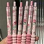 GETVOW 4 Cái / bộ Bút Gel, Bút Trung Tính Mực Đen 0.5 Mm, Nhanh Khô Bướm Hoa Hồng Series Loại Báo Chí ST Đầu Chữ Ký Bút Quà Tặng