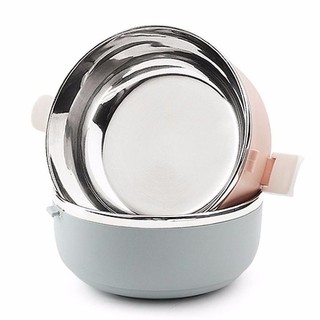 camen giữ nhiệt 2 ngăn lúa mạch- hộp đựng cơm
